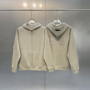 essentials zip up hoodie